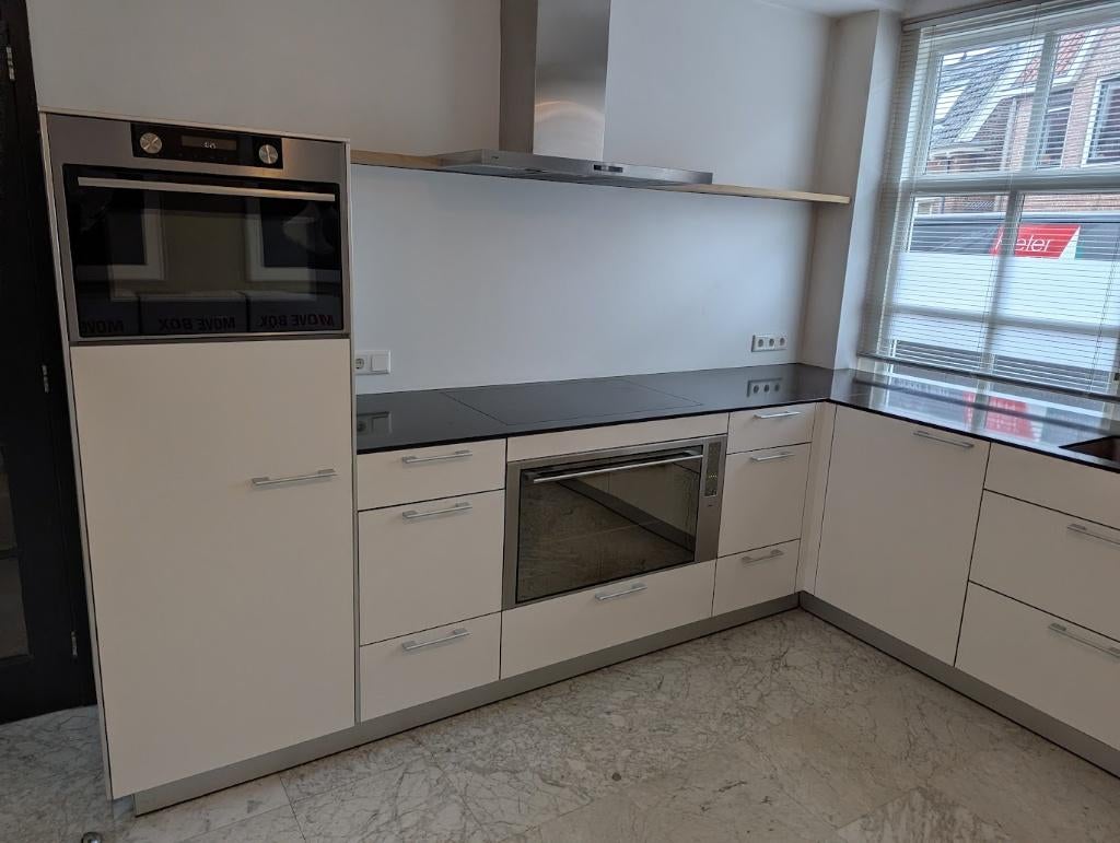 Complete Bulthaup B3 hoekkeuken, Gebruikt, Wit, Hoekkeuken, Ophalen of Verzenden