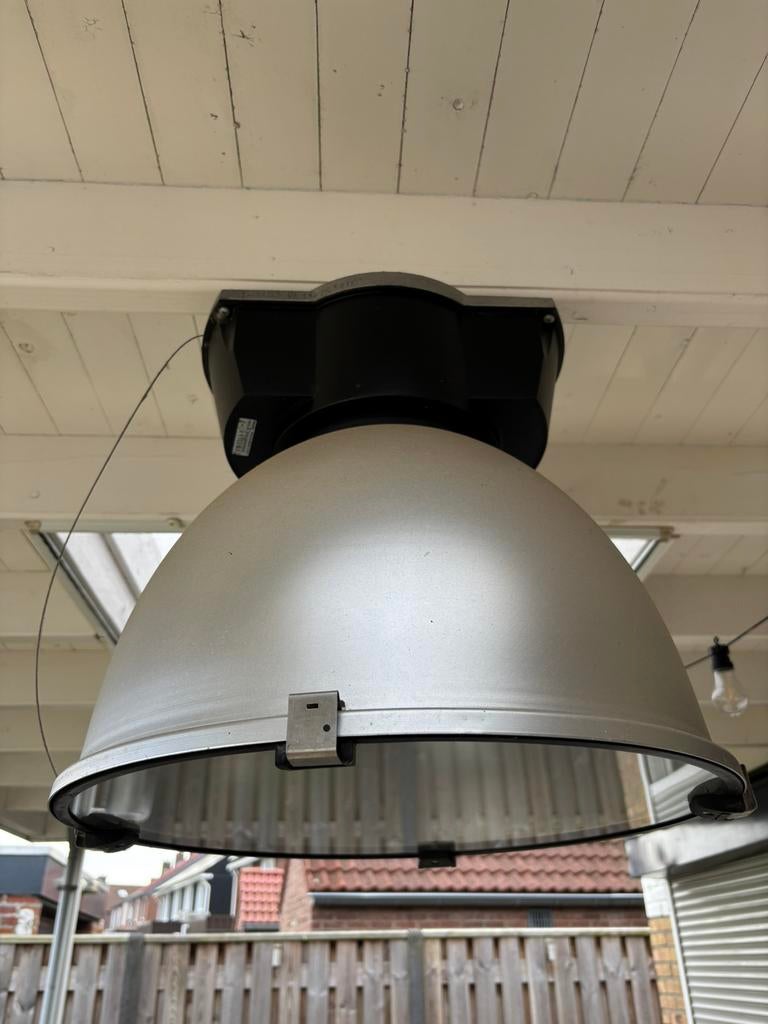 Te Koop: Oude Fabriekslamp, Huis en Inrichting, Lampen | Hanglampen, Ophalen, Zo goed als nieuw, Minder dan 50 cm