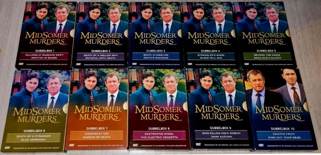 Midsomer Murders - Dubbelbox 1-15 - 30DVD Collectie, Boxset, Ophalen of Verzenden, Zo goed als nieuw, Vanaf 12 jaar