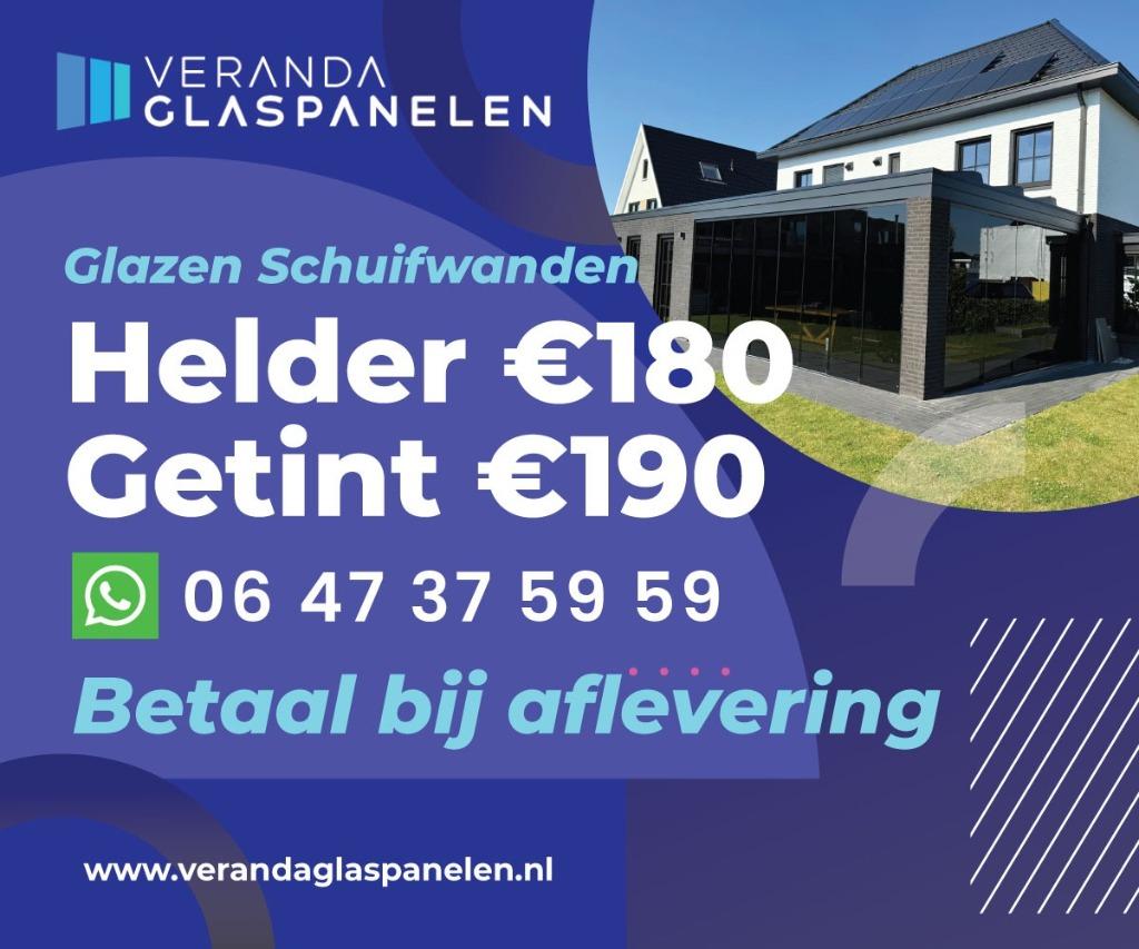 Foto 14 van Glazen schuifwanden, getint glas, helder glas