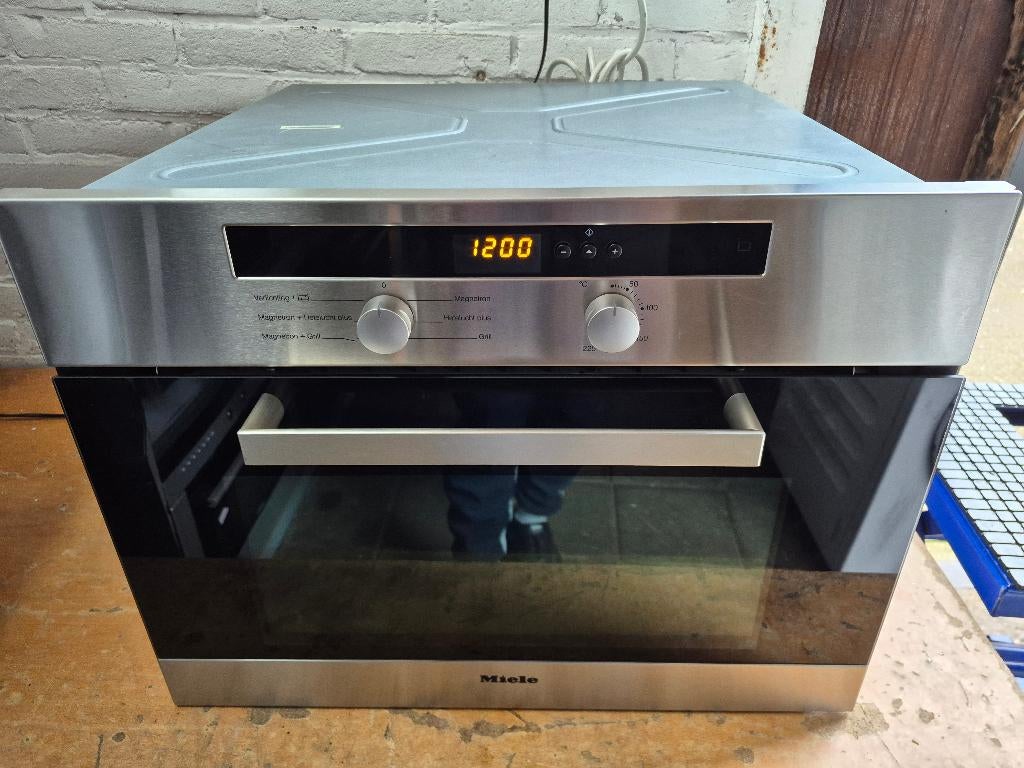 NETTE MIELE H4022BM COMBI MAGNETRON/OVEN TE KOOP, Witgoed en Apparatuur, Magnetrons, Combimagnetron, Crisp, Gebruikt, 60 cm of meer