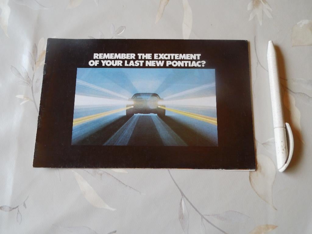 Pontiac programma 1980, Boeken, Auto's | Folders en Tijdschriften, Zo goed als nieuw, Overige merken, Verzenden