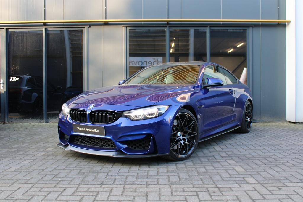 Bmw m4 competition San Marino blue, Auto's, Automaat, Achterwielaandrijving, Beige, 4-Serie