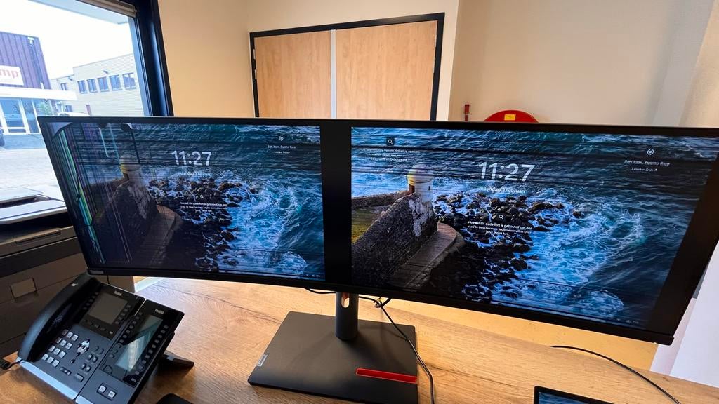 Lenovo P49W-30 Ultrawide 49" - Transportschade, Gaming, IPS, Ophalen of Verzenden, Onbekend