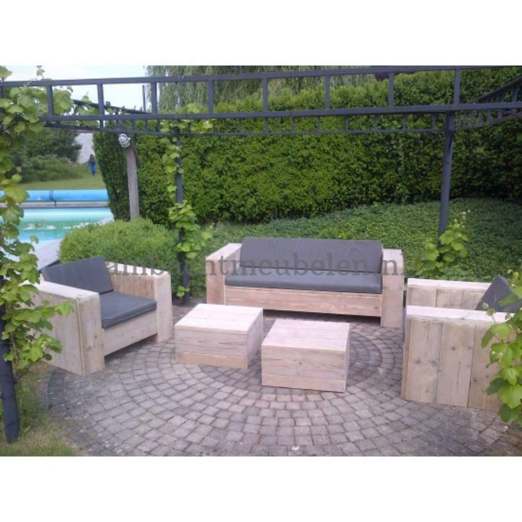 Steigerhout Loungebank Tuinbank Loungeset Banken ACTIEPRIJZE, Tuin en Terras, Ophalen, Nieuw, Steigerhout