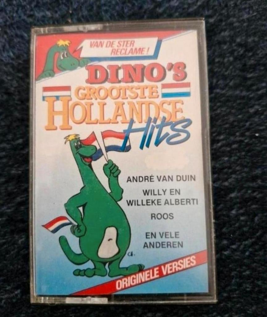 Cassettebandje Dino's Grootste Hollandse Hits, Cd's en Dvd's, Ophalen of Verzenden, Zo goed als nieuw, Nederlandstalig, 1 bandje