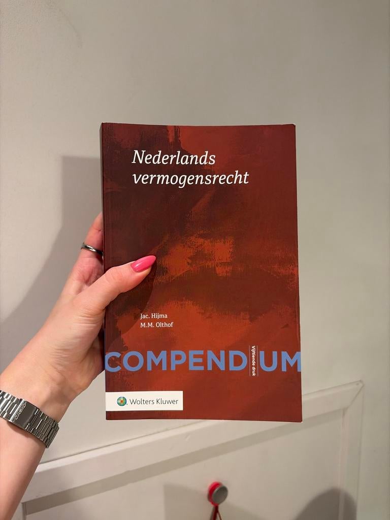 Nederlands Vermogensrecht Compendium 15e druk, Boeken, Studieboeken en Cursussen, Ophalen of Verzenden, Zo goed als nieuw, WO