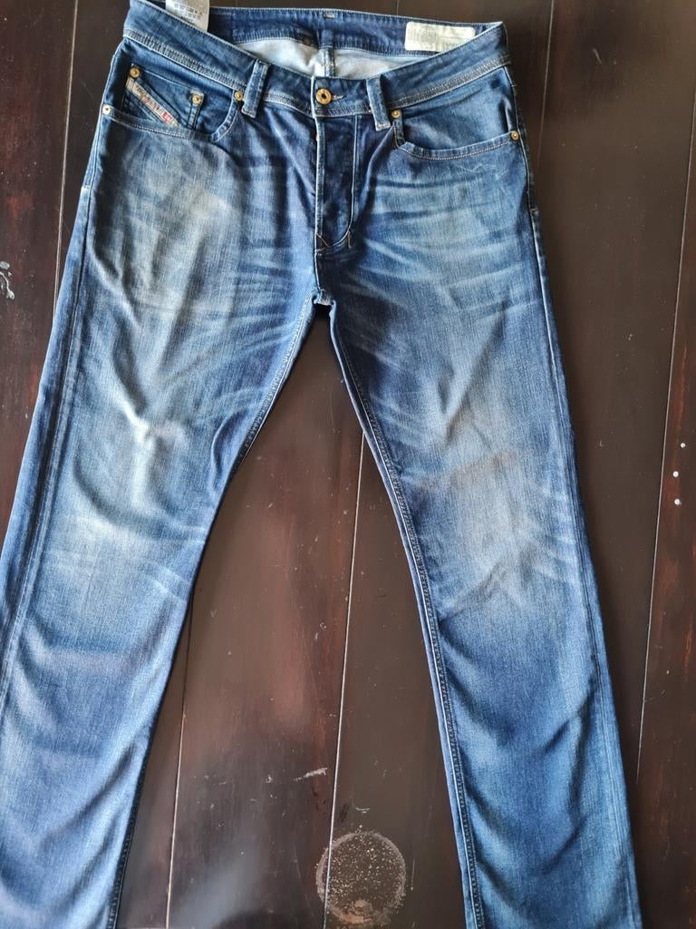 CLASSIC DIESEL LARKEE STRAIGHT STRETCH JEANS SIZE 32/32!!, Diesel, Blauw, W32 (confectie 46) of kleiner, Ophalen of Verzenden