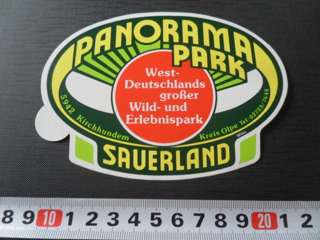 sticker Duitsland PANORAMA PARK Sauerland  Kreis Olpe, Verzamelen, Ophalen, Zo goed als nieuw