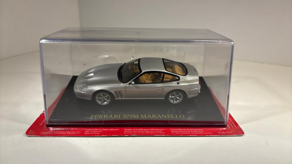 Ferrari 575 m maranello grey atlas 1.43, Hobby en Vrije tijd, Overige merken, Auto, Ophalen of Verzenden, A
