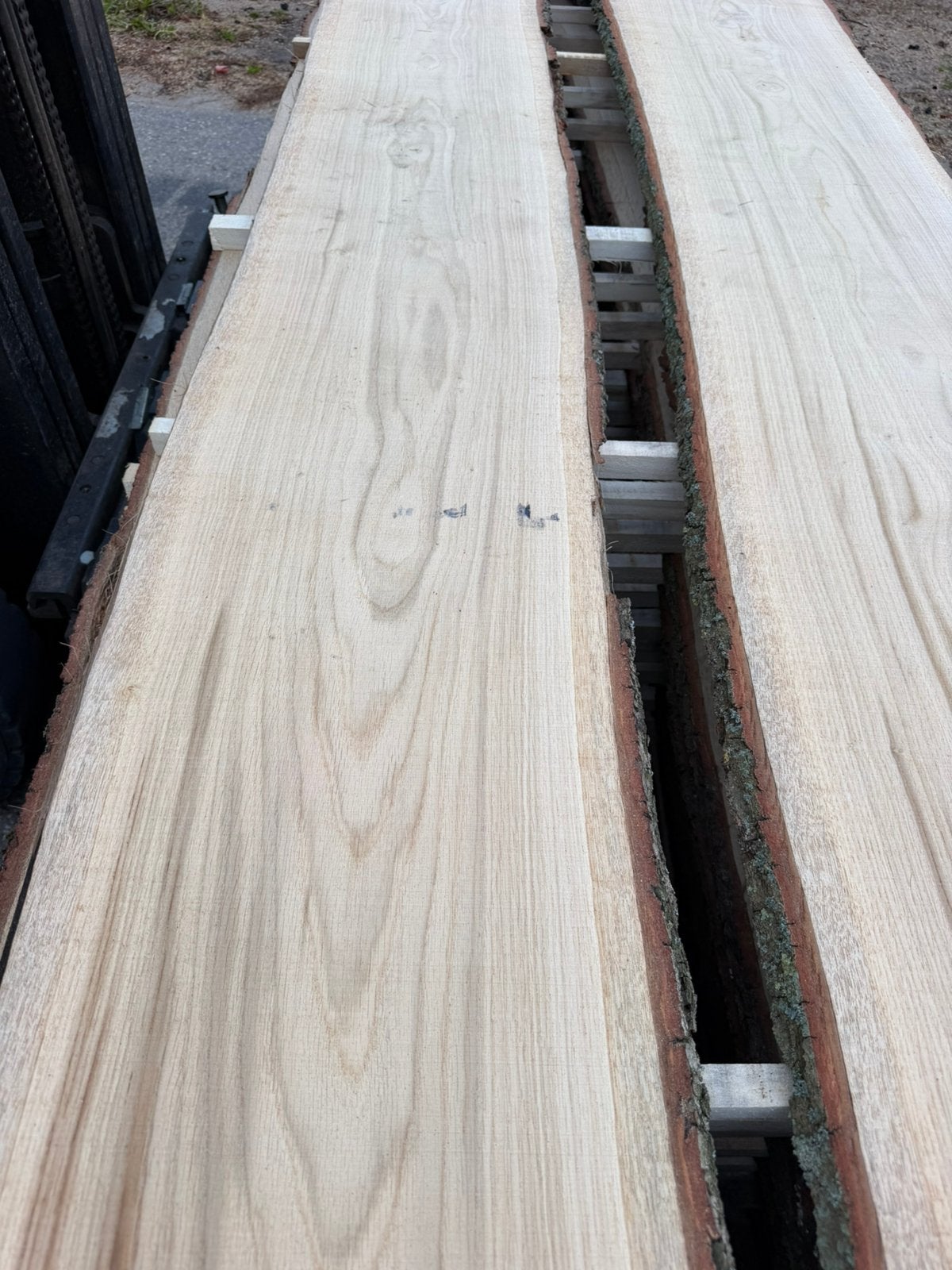 28 mooie eiken Schaaldelen 350x30-40x2,5 cm, Ophalen, Zo goed als nieuw, 250 cm of meer, Balken