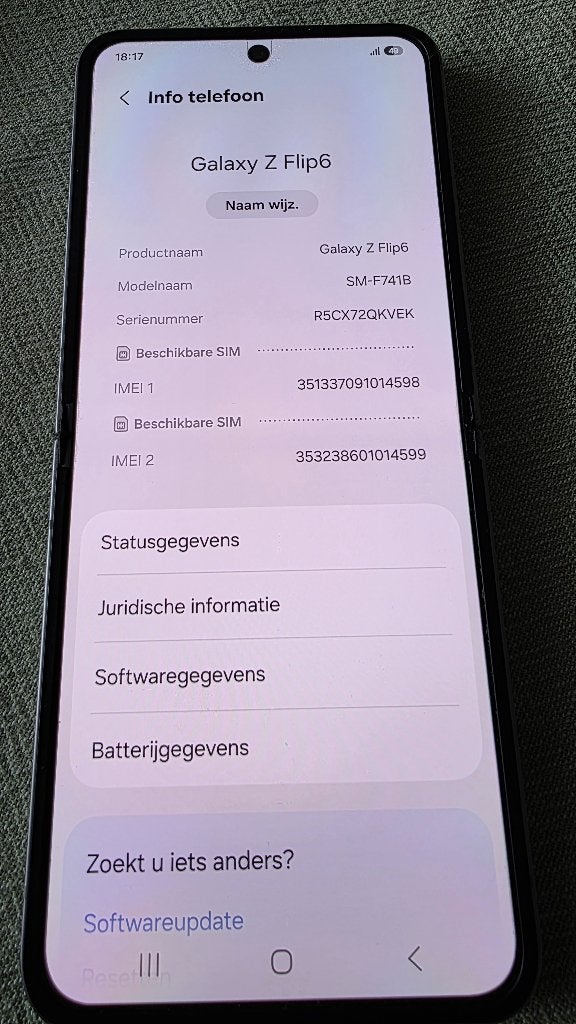 Foto 7 van Samsung Galaxy Z Flip 6 vouwtelefoon IGST 512 GB accu 100%