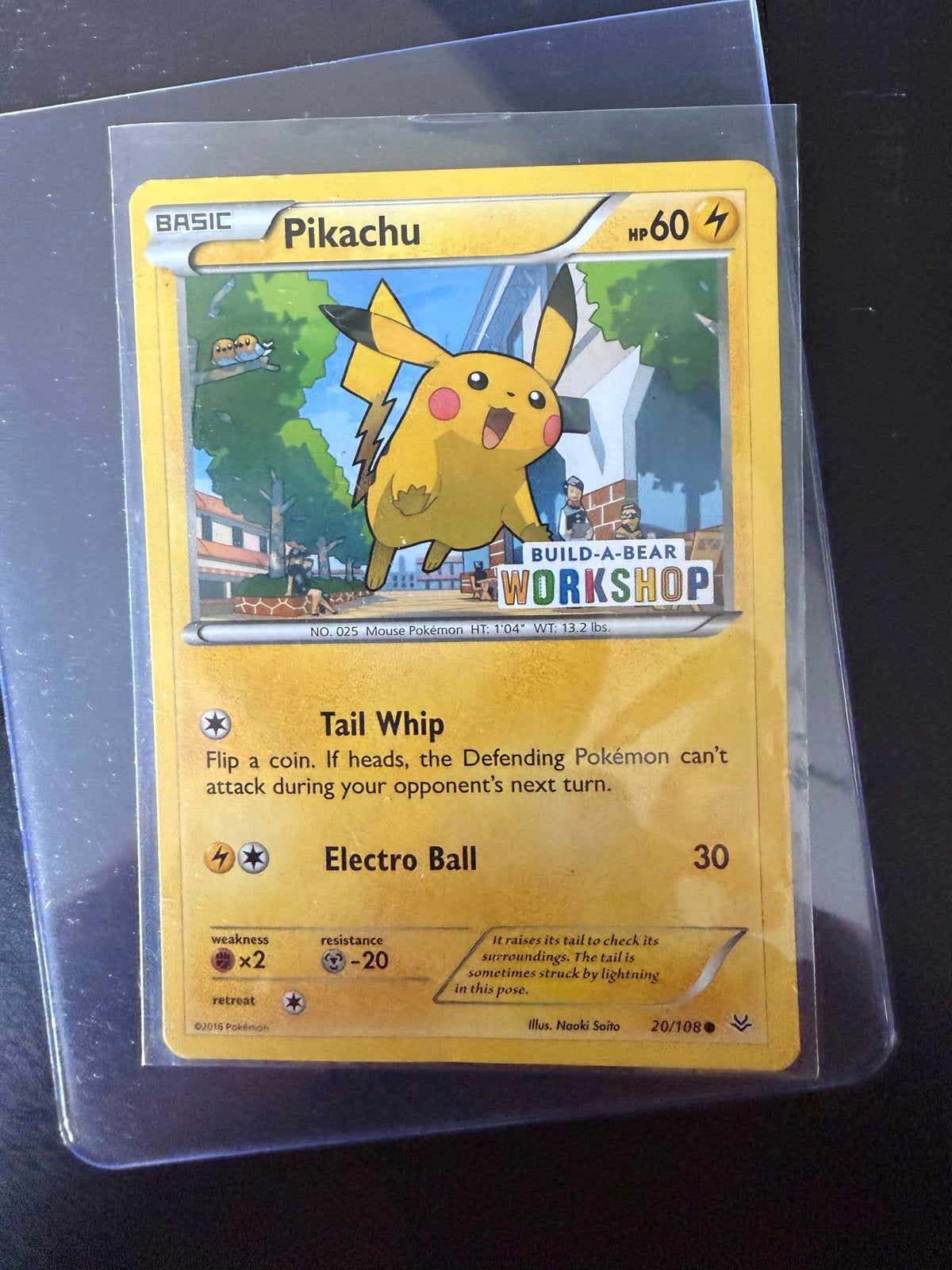 Pikachu Build-A-Bear Workshop (USA Exclusief) Promo Kaart, Ophalen of Verzenden, Gebruikt, Losse kaart