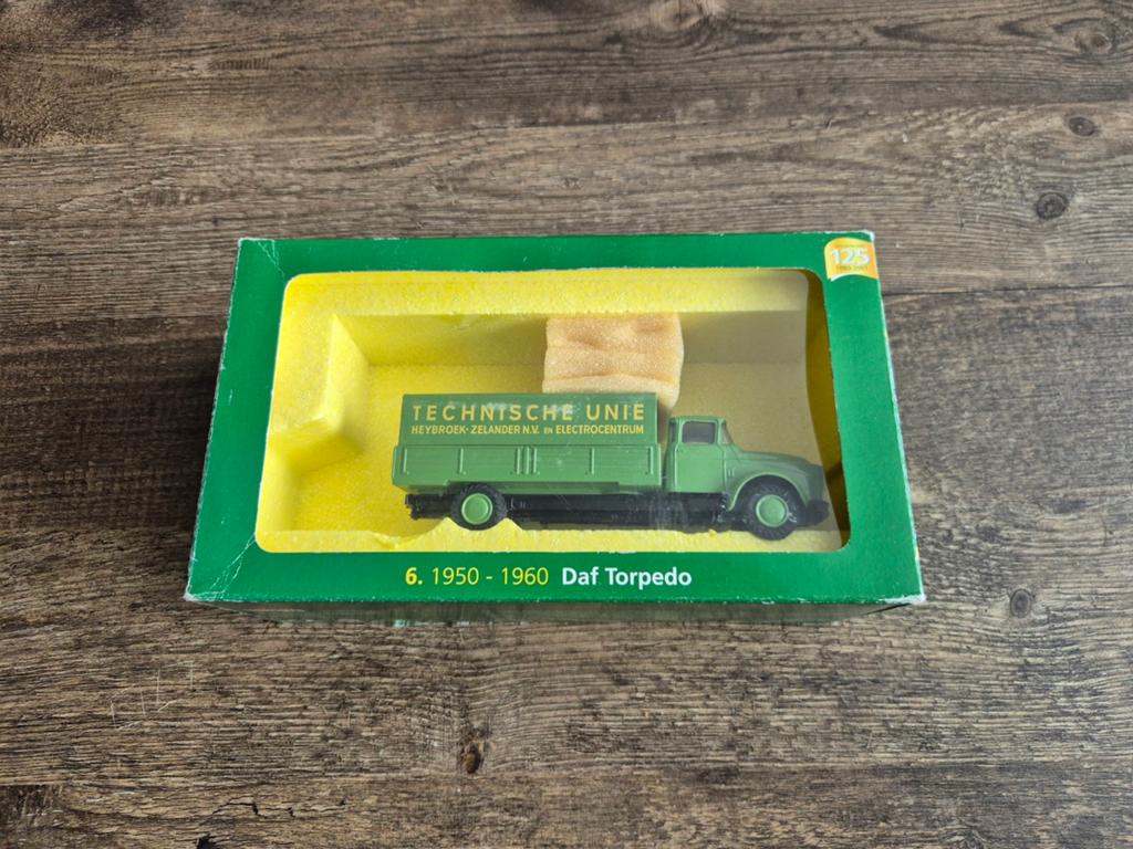 Miniatuur daf torpedo technische unie, Ophalen of Verzenden, Groter dan 1:32, Truck, Overige merken