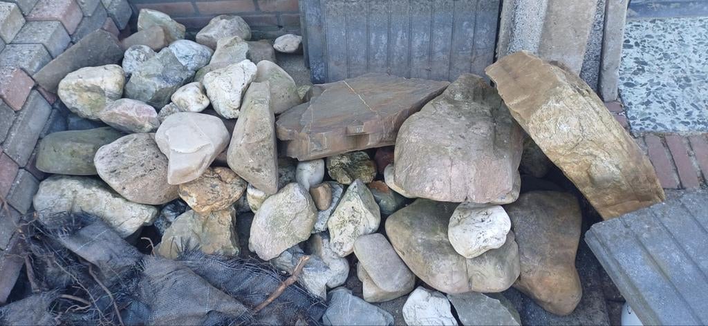 Diverse natuurstenen rotsen en keien voor tuin, Tuin en Terras, Grind, Keien en Split, Overige materialen, Gebruikt, Ophalen of Verzenden