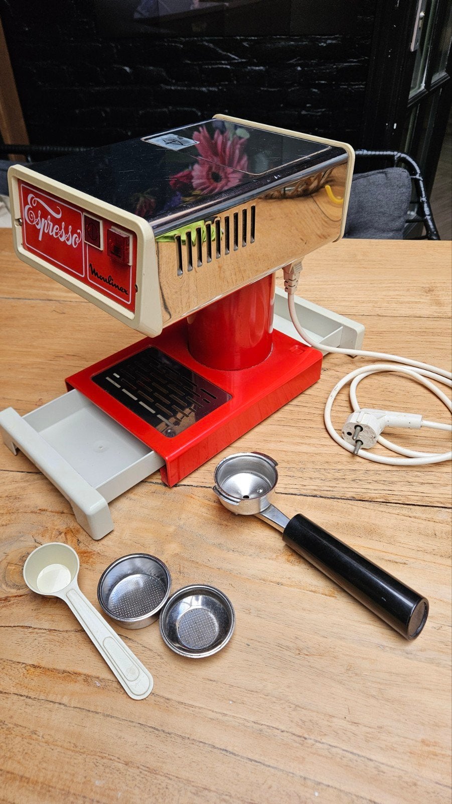 Moulinex Espressoapparaat Type 310-2-00 - Vintage Design, Gebruikt, Espresso apparaat, Gemalen koffie, Ophalen of Verzenden