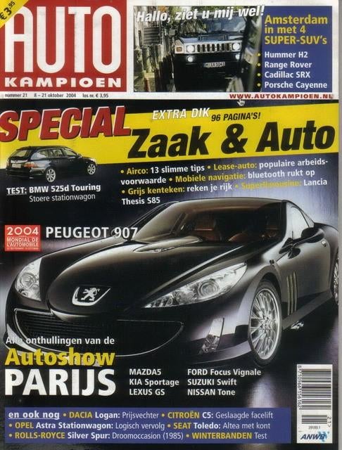 Autokampioen 21 2004 : Range Rover Vogue - Porsche Cayenne T, Boeken, Ophalen of Verzenden, Gelezen, Algemeen