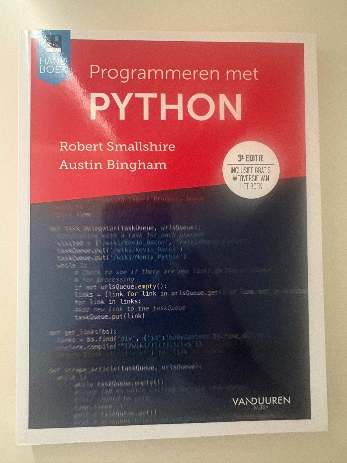 Programmeren met Python - 3e editie, Boeken, Informatica en Computer, Ophalen of Verzenden, Zo goed als nieuw, Overige onderwerpen