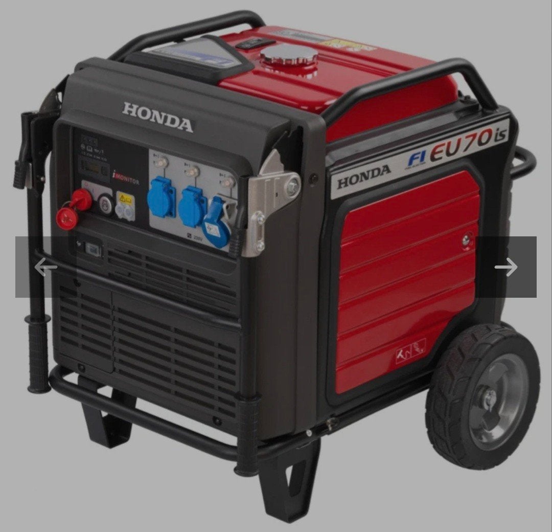 GEZOCHT Honda Aggregaat Generator, Ophalen, Zo goed als nieuw, 5 tot 10 kVA, Elektrisch startend