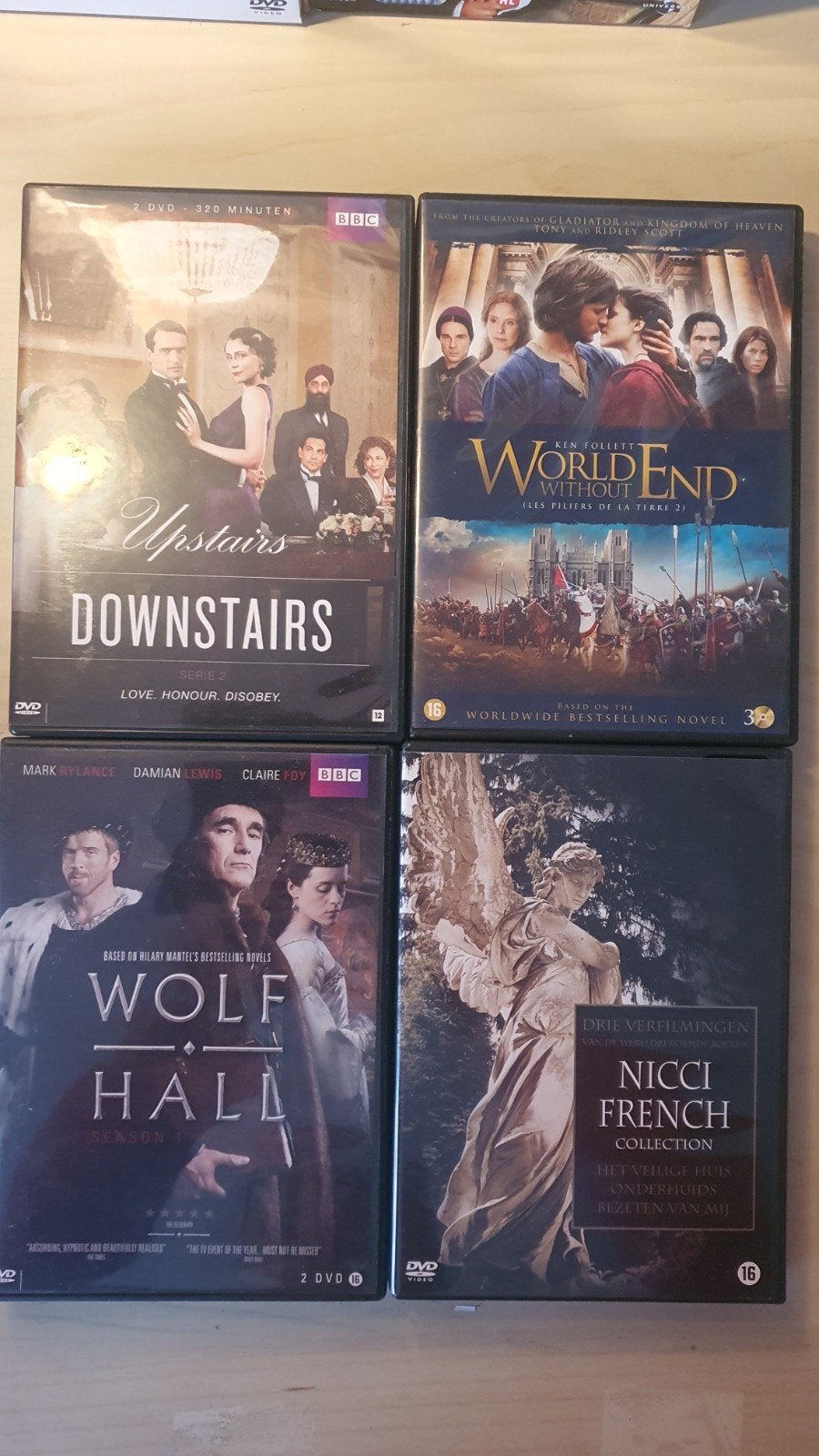 Upstairs Downstairs, World Without End, Wolf Hall, Engels, Vanaf 16 jaar, Seizoen 1, Verzenden