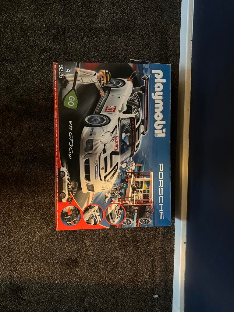Playmobil Porsche 911 GT3 Cup (9225), Ophalen of Verzenden, Zo goed als nieuw, Complete set