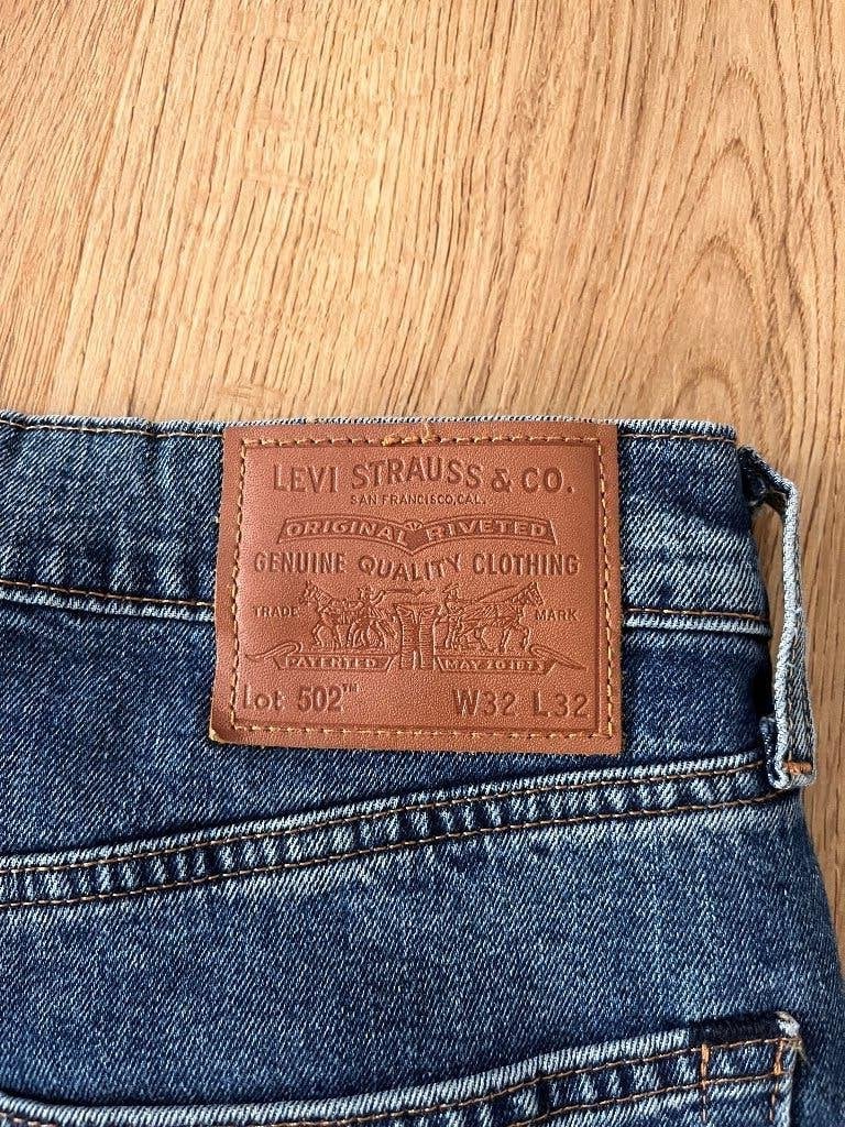 Levi’s Jeans Lot 502 32/32, Blauw, W32 (confectie 46) of kleiner, Ophalen of Verzenden, Gedragen