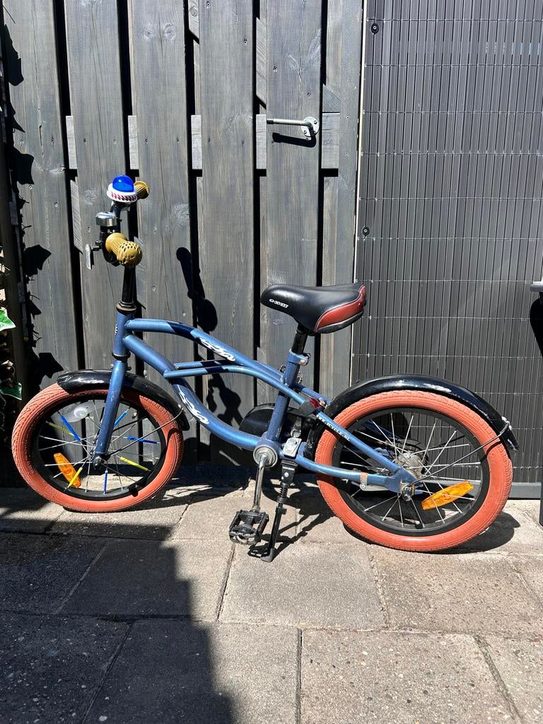 Kinderfiets 18 inch, Fietsen en Brommers, Fietsen | Kinderfietsjes, Ophalen, Gebruikt, Terugtraprem, 16 tot 20 inch