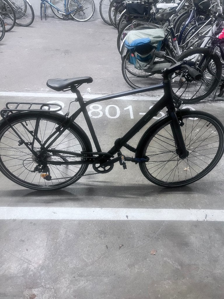 Decathlon City Bike- Aluminum city bike- Excellent condition, 28 inch, 10 tot 15 versnellingen, Zo goed als nieuw, Schijfrem