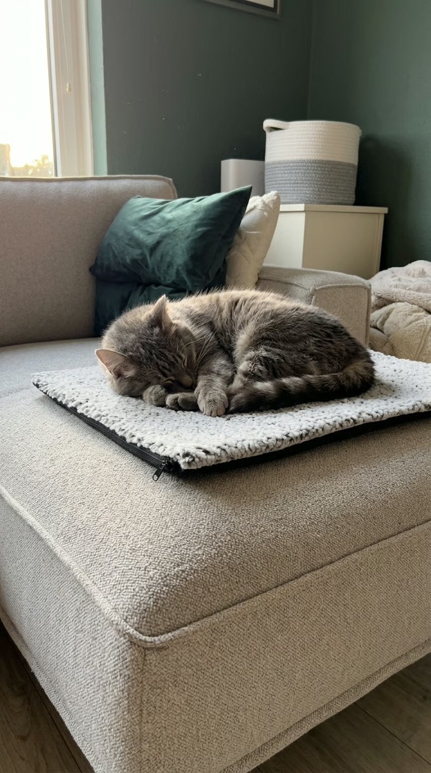 Zelfverwarmende kattenmat — geen stroom — antislip, Ophalen of Verzenden, Zo goed als nieuw