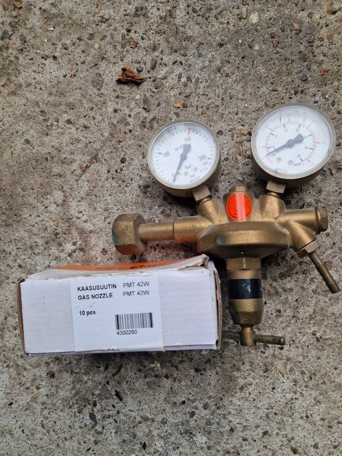 gasmeter co2 of mig/mag +9 mondstukken kempvis toorts, Ophalen of Verzenden, Zo goed als nieuw, 250 ampère of meer, Co2