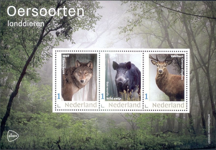 vel persoonlijke zegels postfris oersoorten - landdieren, Ophalen of Verzenden, Na 1940, Postfris