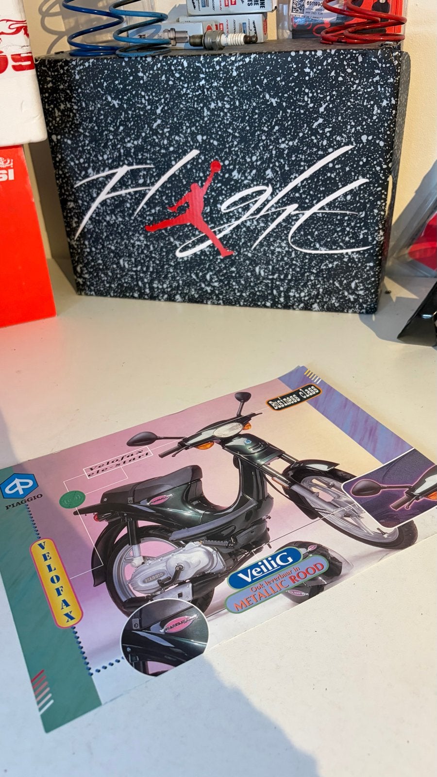 Piaggio Velofax folder - Origineel en zeldzaam, Fietsen en Brommers, Ophalen of Verzenden, Zo goed als nieuw