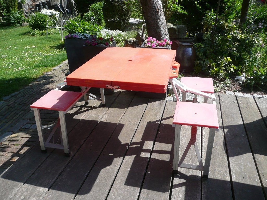 Opklap pick-nicktafel set, Ophalen, Gebruikt, Campingtafel