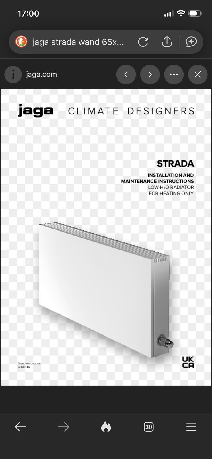 Gloednieuwe jaga strada energiezuinige TYPE 16 radiator, Ophalen, Nieuw, Radiator, 30 tot 80 cm