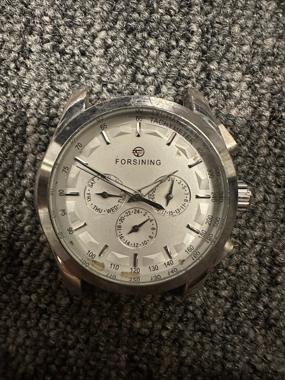 Horloge Forsining automatisch automatic, Ophalen of Verzenden, Staal, Polshorloge, Overige merken