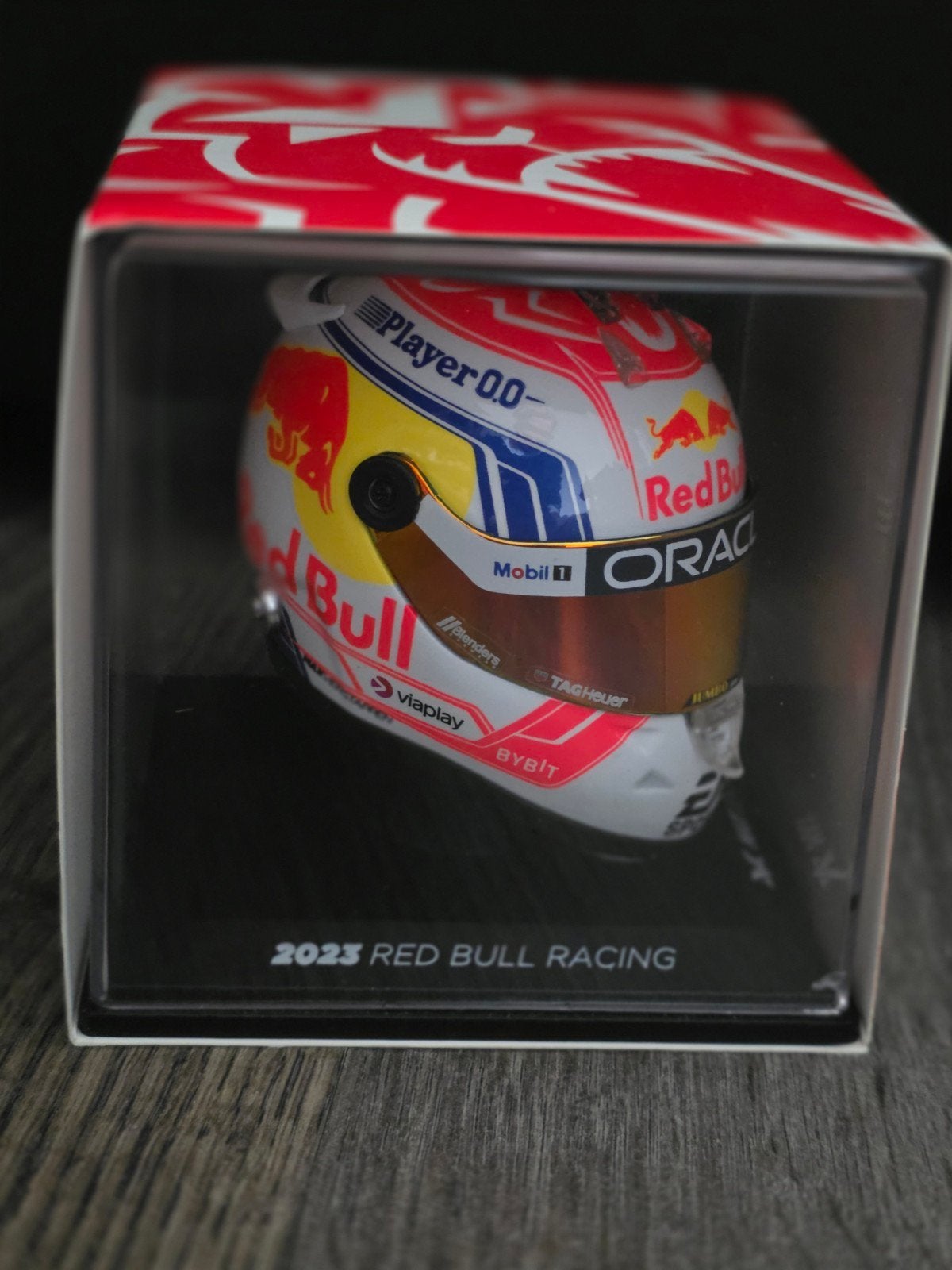 Max Verstappen Red Bull Racing Helm 2023 Schaalmodel, Verzamelen, Ophalen of Verzenden, Nieuw, Formule 1