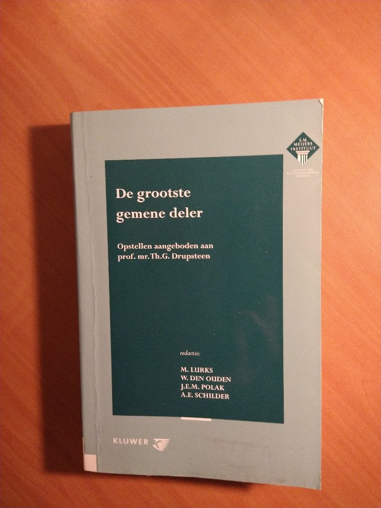 De grootste gemene deler : opstellen Prof. Drupsteen, Ophalen of Verzenden, Zo goed als nieuw