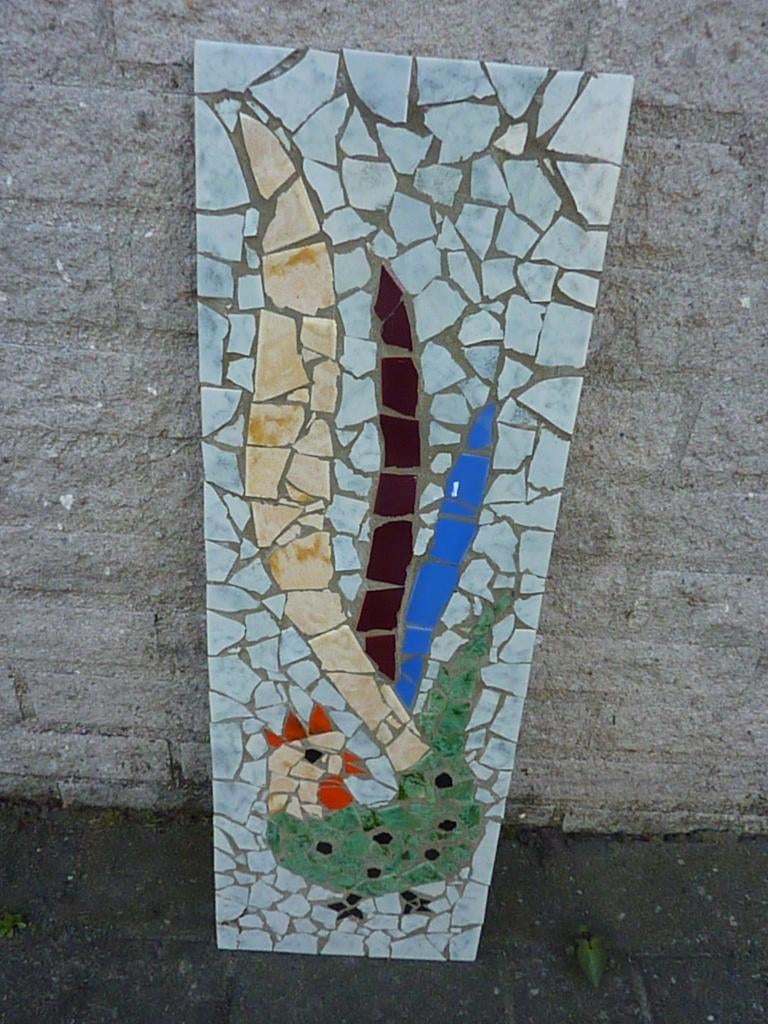 Mid Century Modern Mozaiek Wandtegel  60 x 20 cm, Ophalen