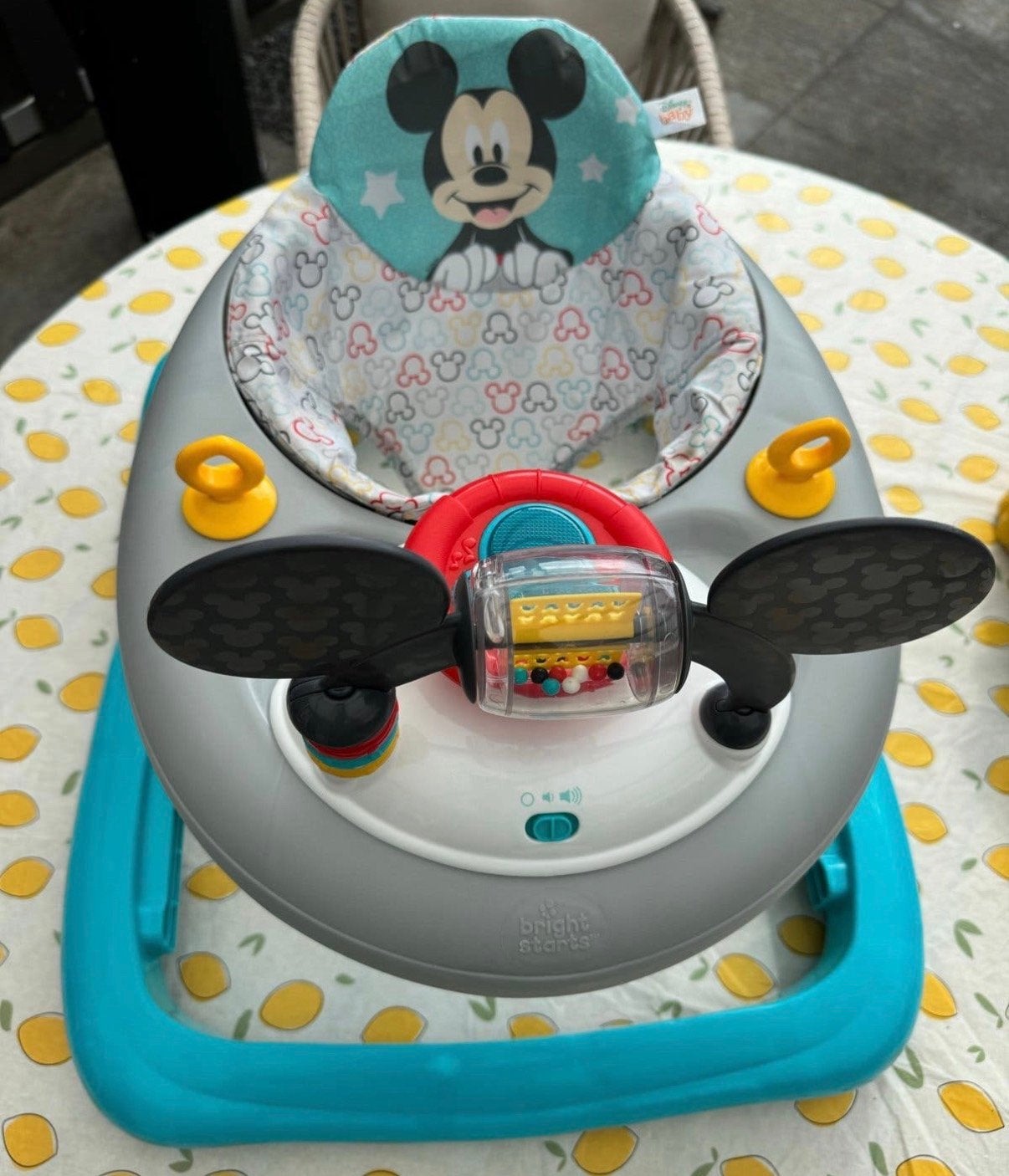 Bright Starts Mickey Mouse Loopstoel, Ophalen, Zo goed als nieuw, Overige typen, Met geluid