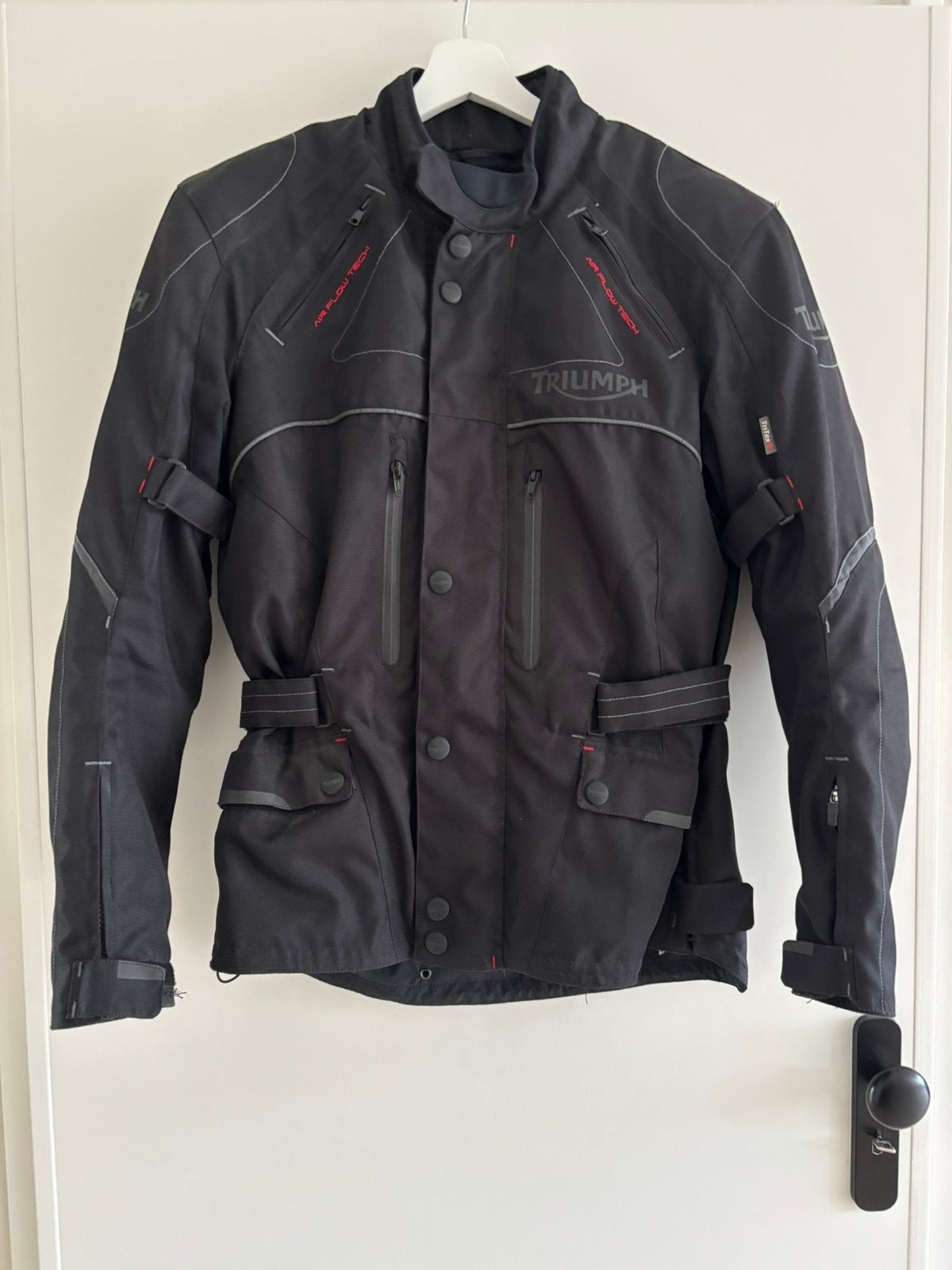 Triumph motorjas zwart unisex maat S, Motoren, Kleding | Motorkleding, Ophalen, Tweedehands, Jas | textiel
