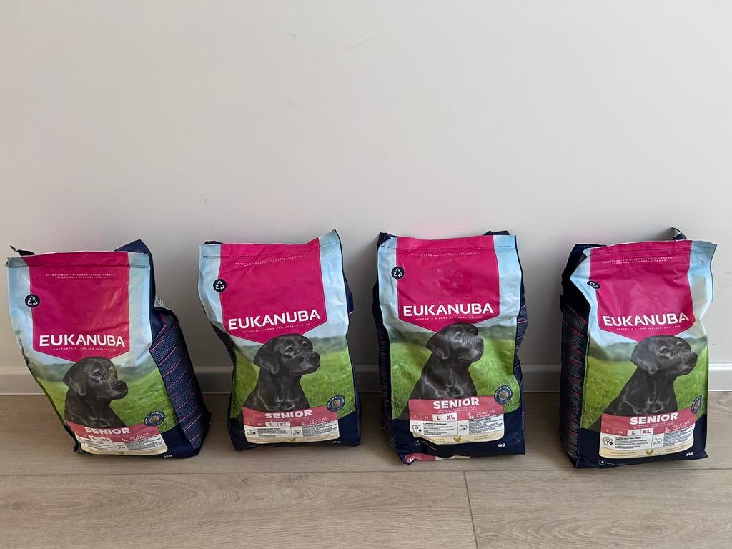 Eukanuba hondenbrokken senior large breed 3 kg, 4 zakken, Ophalen of Verzenden, Hond
