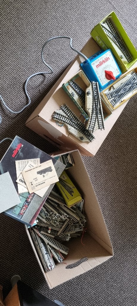 ### Marklin 135 partij rails en wissels ###, Ophalen, Wisselstroom, Gebruikt, Analoog