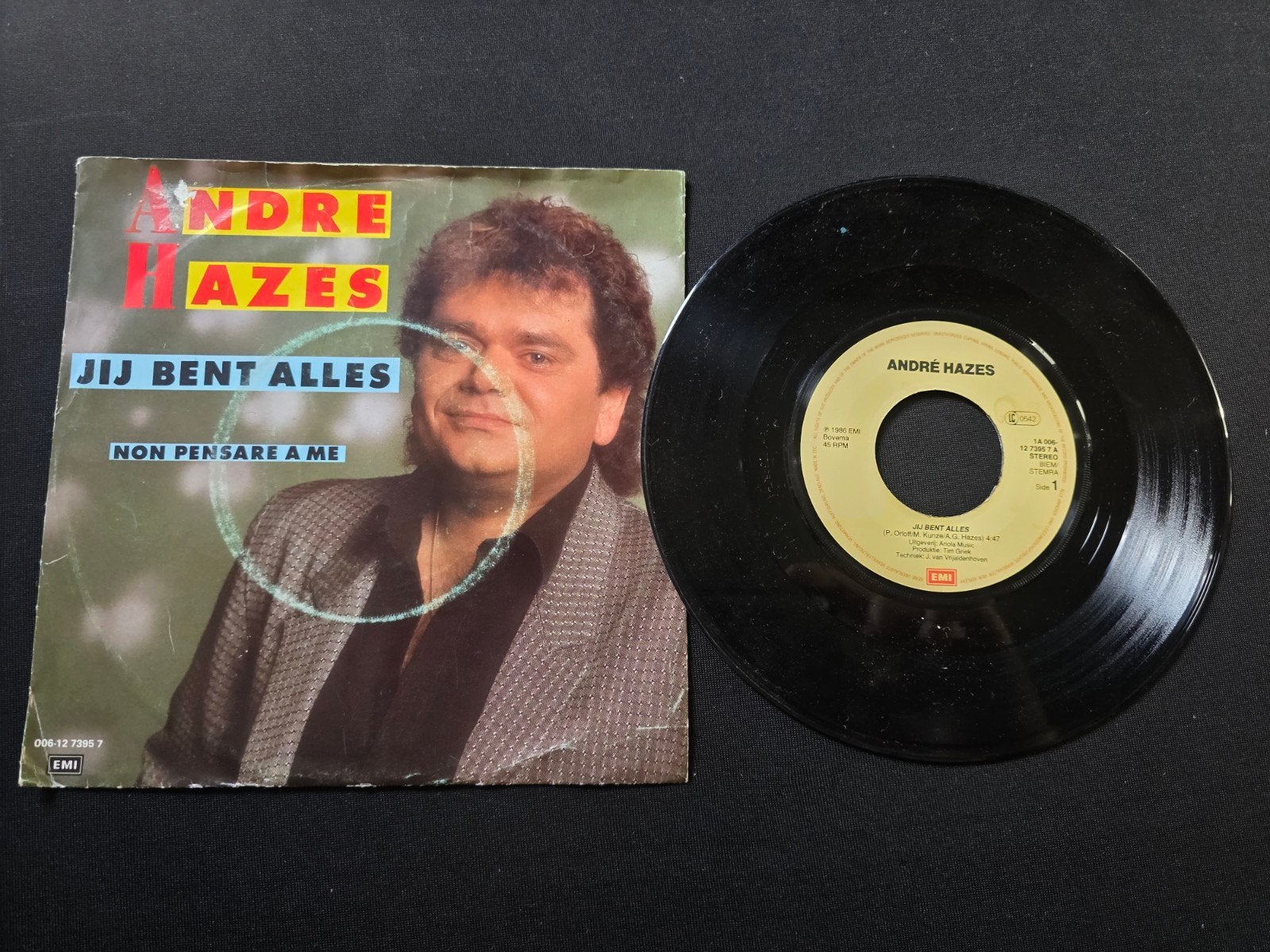 Andre Hazes - jij bent alles, Gebruikt, 7 inch, Ophalen of Verzenden, Beschermende buitenhoes