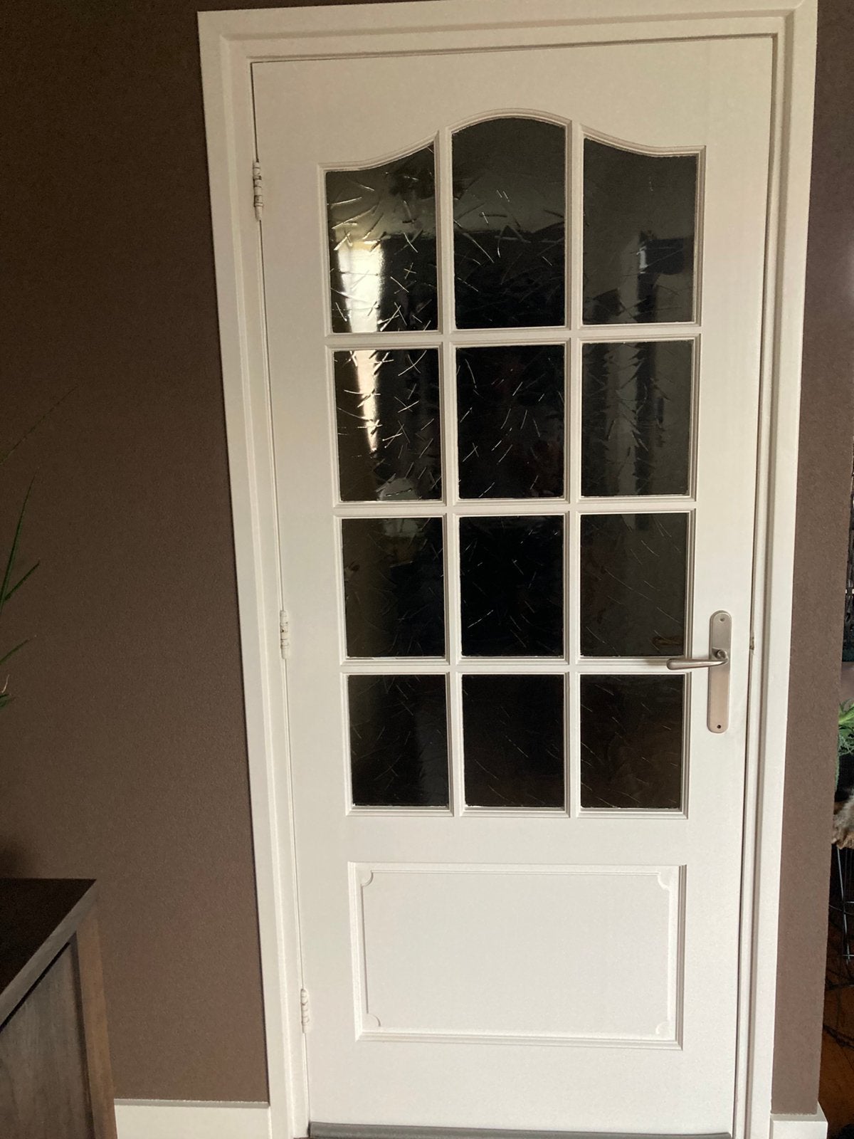 Link draaiende meranti binnendeur, Ophalen, Gebruikt, 80 tot 100 cm, Binnendeur