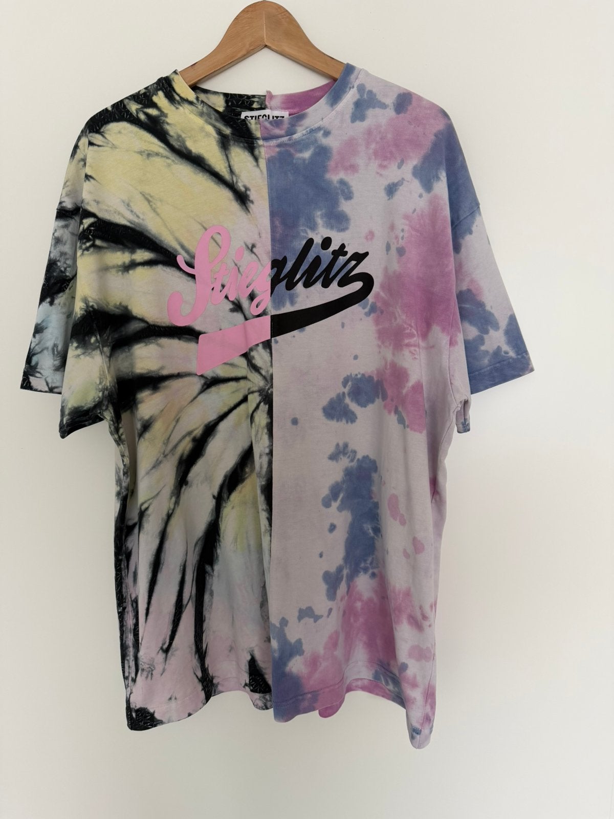 Stieglitz oversized t-shirt, Zo goed als nieuw, Korte mouw, Maat 36 (S), Meerkleurig