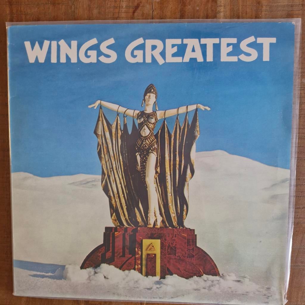 Wings - greatest + poster, Ophalen of Verzenden, Gebruikt, 12 inch