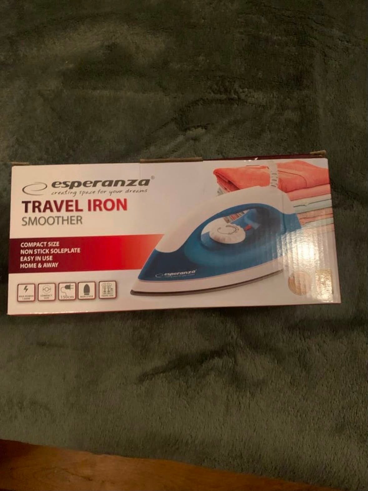 Esperanza Travel Iron Smoother - Compact Strijkijzer, Witgoed en Apparatuur, Strijkijzers en Strijkplanken, Ophalen of Verzenden