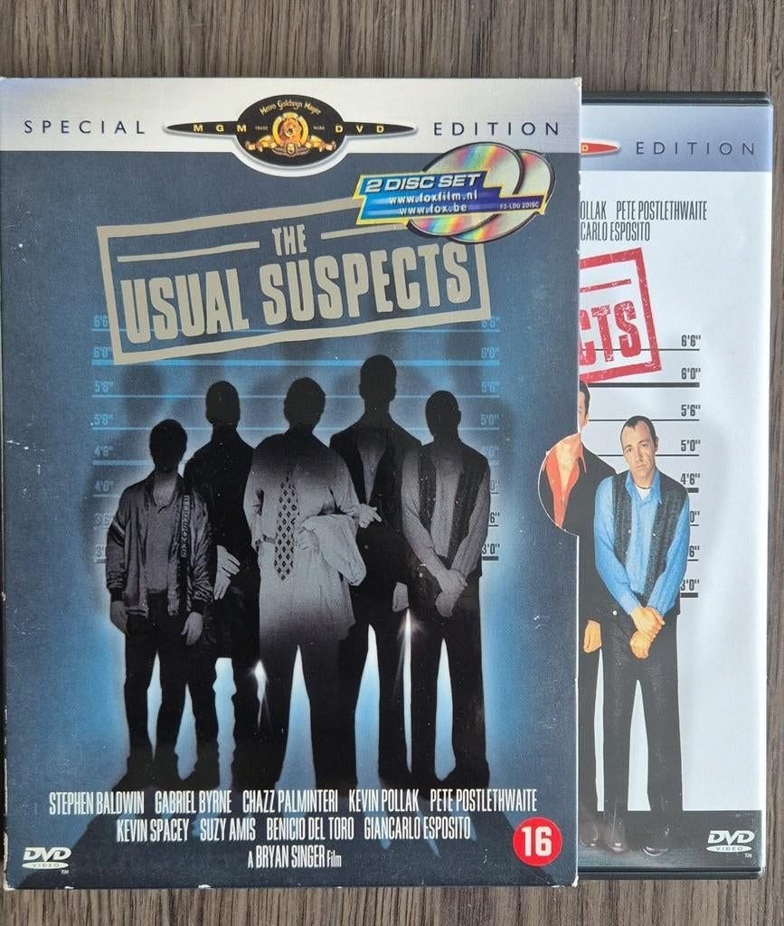 2 DVD The Usual Suspects (Special Edition), Vanaf 16 jaar, Ophalen of Verzenden, Zo goed als nieuw