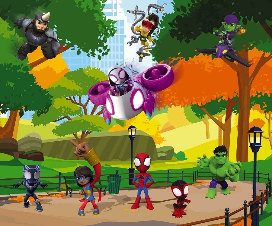Spiderman behang, Spidey and friends, Geweldige vriendjes, Verzenden, Nieuw