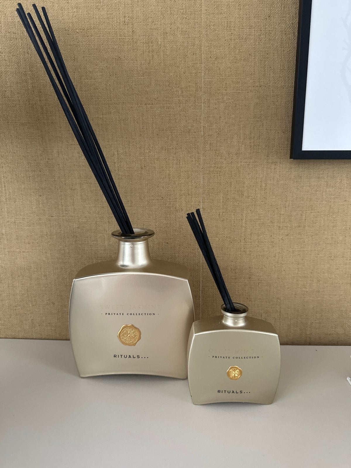 Lege Rituals geurflessen - Sweet Jasmine & Orris Mimosa, Huis en Inrichting, Ophalen, Gebruikt, Overige kleuren, Glas